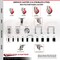 Service Caster 4 Inch 316SS Red Poly Swivel 3/4 Inch Expanding Stem Caster Lock Brake, 2PK SS316TTLEX20S414-PPUB-RED-2-S-2-34 - alternate 4
